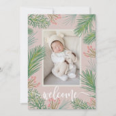 Wintergeburtsanktionen für Foto Feiertagskarte (Vorderseite)