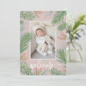 Wintergeburtsanktionen für Foto Feiertagskarte (Stehend Vorderseite)