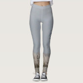 Wintergedankenwanderte Leggings (Vorderseite)