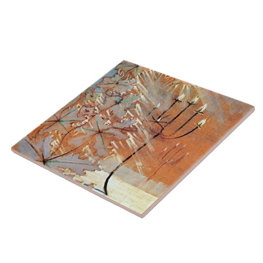 Wintergemälde (V) Fliese (Seite)