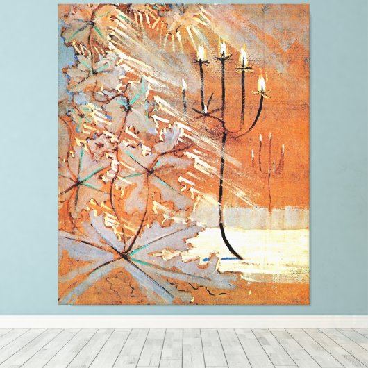 Wintergemälde (V) Leinwanddruck (Insitu (Holzboden))