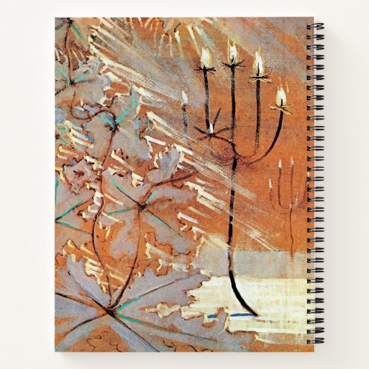 Wintergemälde (V) Notizblock (Rückseite)