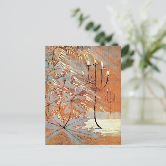 Wintergemälde (V) Postkarte (Stehend Vorderseite)