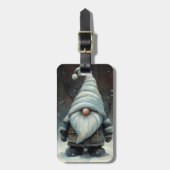 Wintergenom im Schneewald Gepäckanhänger (Vorderseite vertikal)