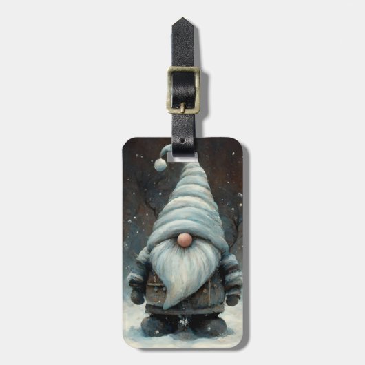 Wintergenom im Schneewald Gepäckanhänger (Vorderseite vertikal)