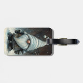 Wintergenom im Schneewald Gepäckanhänger (Rückseite horizontal)