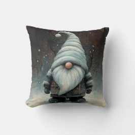 Wintergenom im Schneewald Kissen