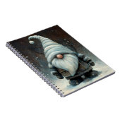 Wintergenom im Schneewald Notizblock (Rechte Seite)