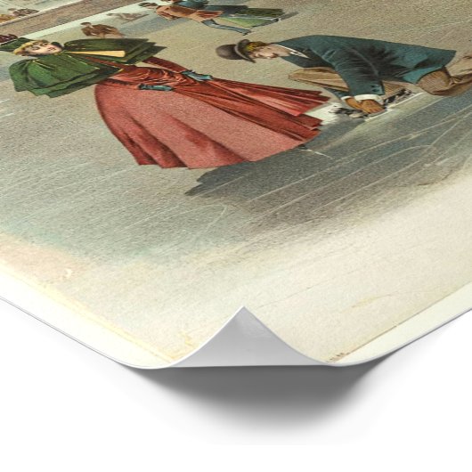 Wintergenuss im Central Park Poster (Ecke)