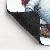 Wintergenuss Skifahren bei Sonnenschein Mousepad (Ecke)