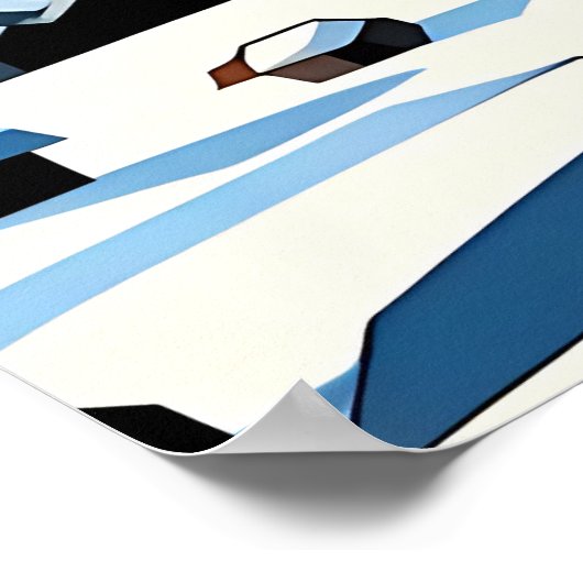 Wintergeometrie Poster (Ecke)