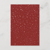 Wintergeometrische Hochzeitsinformationen Begleitkarte (Rückseite)