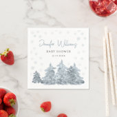 Wintergeschlechtsneutrale Babydusche Serviette (Beispiel)