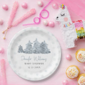 Wintergeschlechtsneutrale Babyduschpapier-Teller Pappteller (Party)
