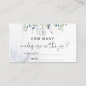 Wintergeschlechtsneutrale Schätzung der Anzahl der Begleitkarte (Vorderseite)