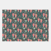 Wintergetränke Süßigkeiten Packpapier Set von 3 Geschenkpapier Set (Vorderseite)