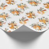 Wintergetrocknete Orangen Weihnachtsgeschenkpapier Geschenkpapier (Ecke)