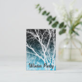 Winterghost-Party Visitenkarte (Stehend Vorderseite)