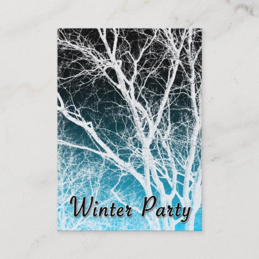 Winterghost-Party Visitenkarte (Vorderseite)