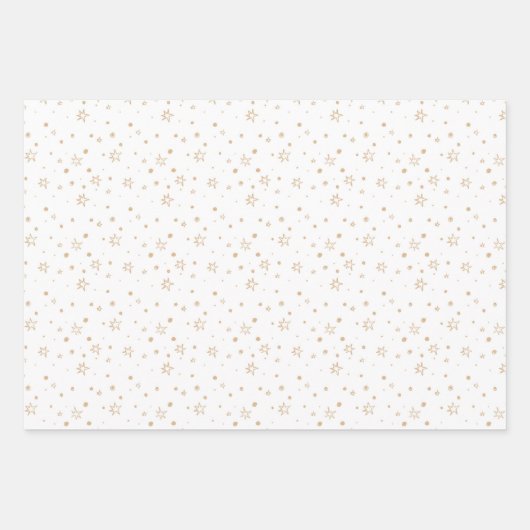 Wintergingerbrot Niedlich Stars Spaß Weihnachten Geschenkpapier Set (Vorderseite 2)