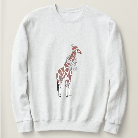 Wintergiraffe plus Sweatshirt (Design vorne)