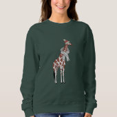Wintergiraffe Sweatshirt (Vorderseite)