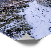 Winterglanz an der Küste von Cornwall Poster (Ecke)