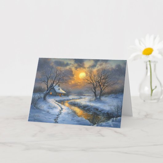 Winterglühen Karte (Kleine Pflanze)