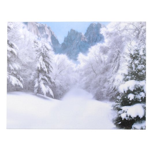 Winterglühen Weihnachts-Scrapbooking Papier Päckch Notizblock (Vorderseite)