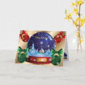 WinterGold Karte (Gelbe Blume)