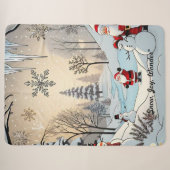 "Wintergoldener Glanz" Sherpadecke (Vorderseite (Horizontal))