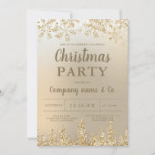 Wintergoldkiefer - Gletscher Weihnachten Einladung (Vorderseite)