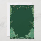 Wintergoldkiefer Weihnachten Einladung (Rückseite)