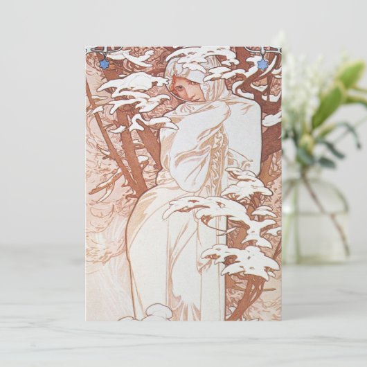 Wintergöttin Einladung (Stehend Vorderseite)