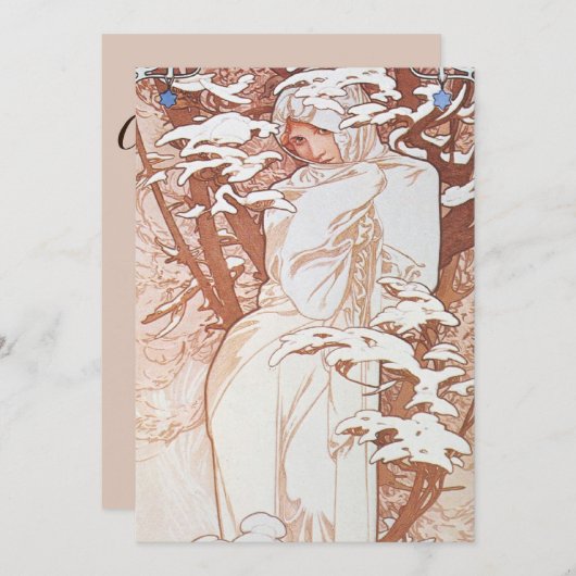 Wintergöttin Einladung (Vorne/Hinten)