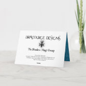 Wintergöttin Feiertagskarte (Rückseite)