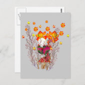 Wintergöttin Postkarte (Vorne/Hinten)