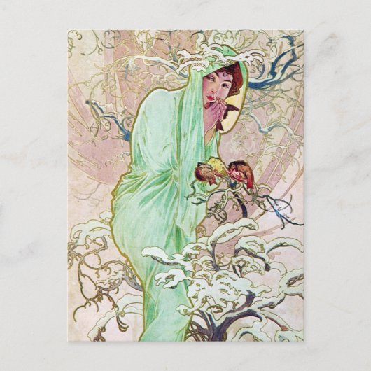 Wintergöttin Postkarte (Vorderseite)