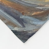 Wintergöttin & Weißer Wolf Fleecedecke (Ecke)