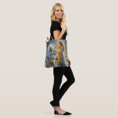 Wintergöttin & Weißer Wolf Tasche (Am Model)