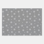 Wintergräber, Eisbär, Schneeflocken koordiniert Geschenkpapier Set (Vorderseite 3)