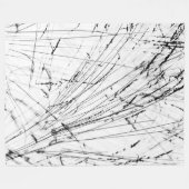 Wintergras im Schnee Fleecedecke (Vorderseite (Horizontal))