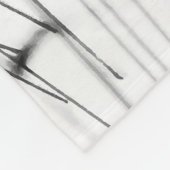 Wintergras im Schnee Fleecedecke (Ecke)