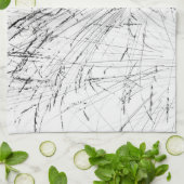 Wintergras im Schnee Küchentuch (Gefaltet)