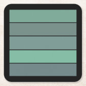 Wintergraue und graue Streifen auf Aquarellpapier Rechteckiger Pappuntersetzer (Vorderseite)