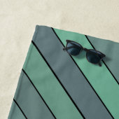 Wintergraue und graue Streifen auf Aquarellpapier Strandtuch (Beispiel)