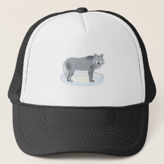 Wintergrauer Wolf Truckerkappe
