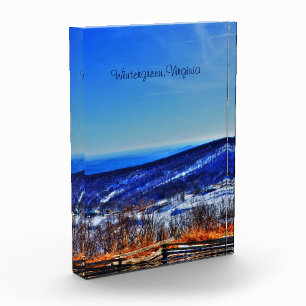 Wintergreen Virginia Mountain Ski Resort im Winter Fotoblock