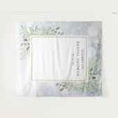 Wintergrün Brautparty Foto Stand Hintergrund Wandteppich (Vorderseite (Horizontal))