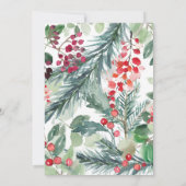 Wintergrün Bridal Dusche Einladungen (Rückseite)